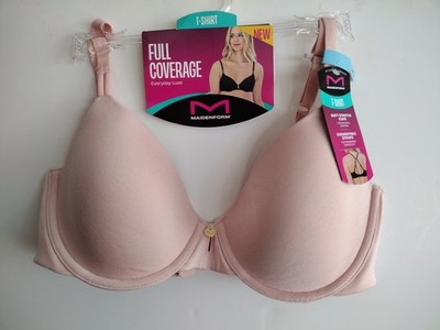 Maidenform 34C PEACH Everyday Luxe Full Coverage Underwire T-Shirt Bra Women's