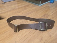 US Cavalry M1904 Officer's-Enlisted Russet Leather Saber Belt With Saber Slide