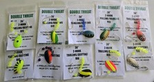 10 PKGS DOUBLE THREAT 36 INCH 2 HOOK CRAWLER HARNESS'S NEW FREE SHIPPING