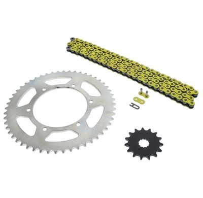 2000-2002 Yamaha YZ426F Yellow Non O Ring Chain & Sprocket Silver 15/52 120L
