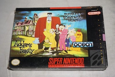 Pugsley's Scavenger Hunt Addams Family (Super Nintendo SNES) Complete in Box CIB