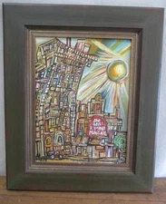 Alan Streets "The Great American Music Hall" Original Acrylic Painting Framed