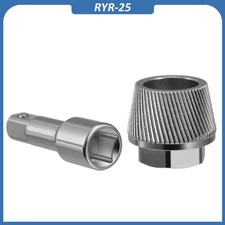 Silver Chrome 1.5'' Tub Drain Extractor with 1/2'' Socket Bathtub Remover