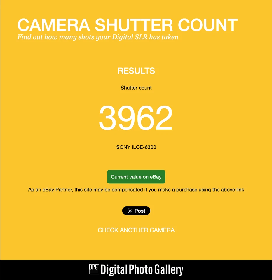 [SC: 3962] Sony Alpha A6300 24.2MP Mirrorless Digital Camera Body Mint - Image 2 of 4