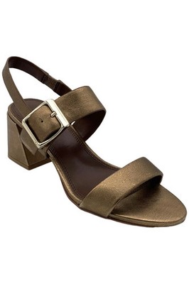 Naturalizer Women's Vicky Block Heel Slingback Sandals Soft Bronze