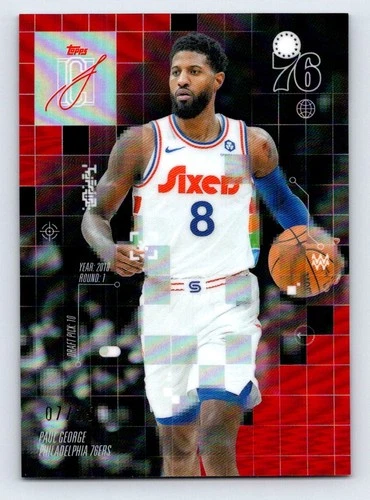 2025 Topps Signature Paul George Red (RAW)