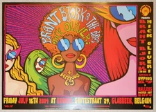 2004 Brant Bjork & Nick Oliveri - Belgium Lithograph Concert Poster by Malleus