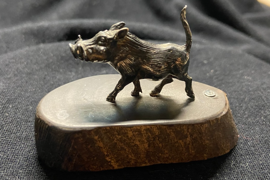 Patrick Mavros Silver Warthog Miniature Figure | eBay