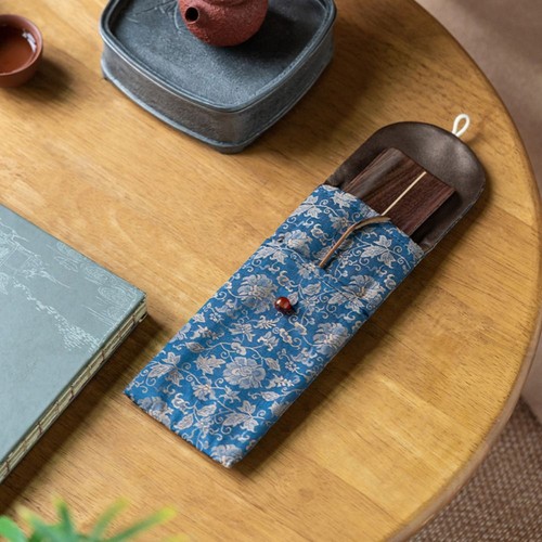 Chinese Style Teaware Cloth Bag Brocade Organizer Bag Household