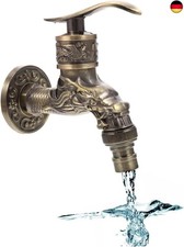 Vintage Wasserhahn Wand Wasserhahn, Antik, Nostalgie, Drache Geschnitzt,