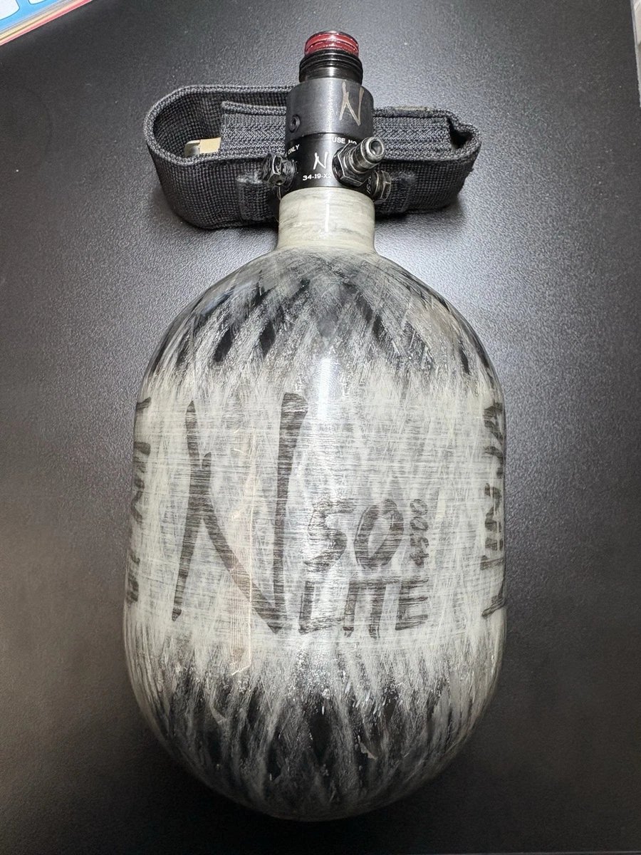 Lot De 2 Bouteilles De Paintball Ninja Tipmann Avec Tuyaux - Occasion, Bon état, Fonctionnel