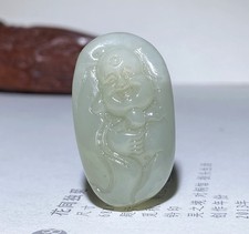 Certified 100% Natural Hetian jade Maitreya Buddha ~ Pendants Necklaces 和田玉弥勒佛吊坠