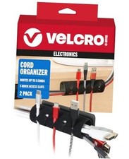 Cord Organizer for Desk  2Pk Black Cord Organizer for Desk / Nightstand 2Pk