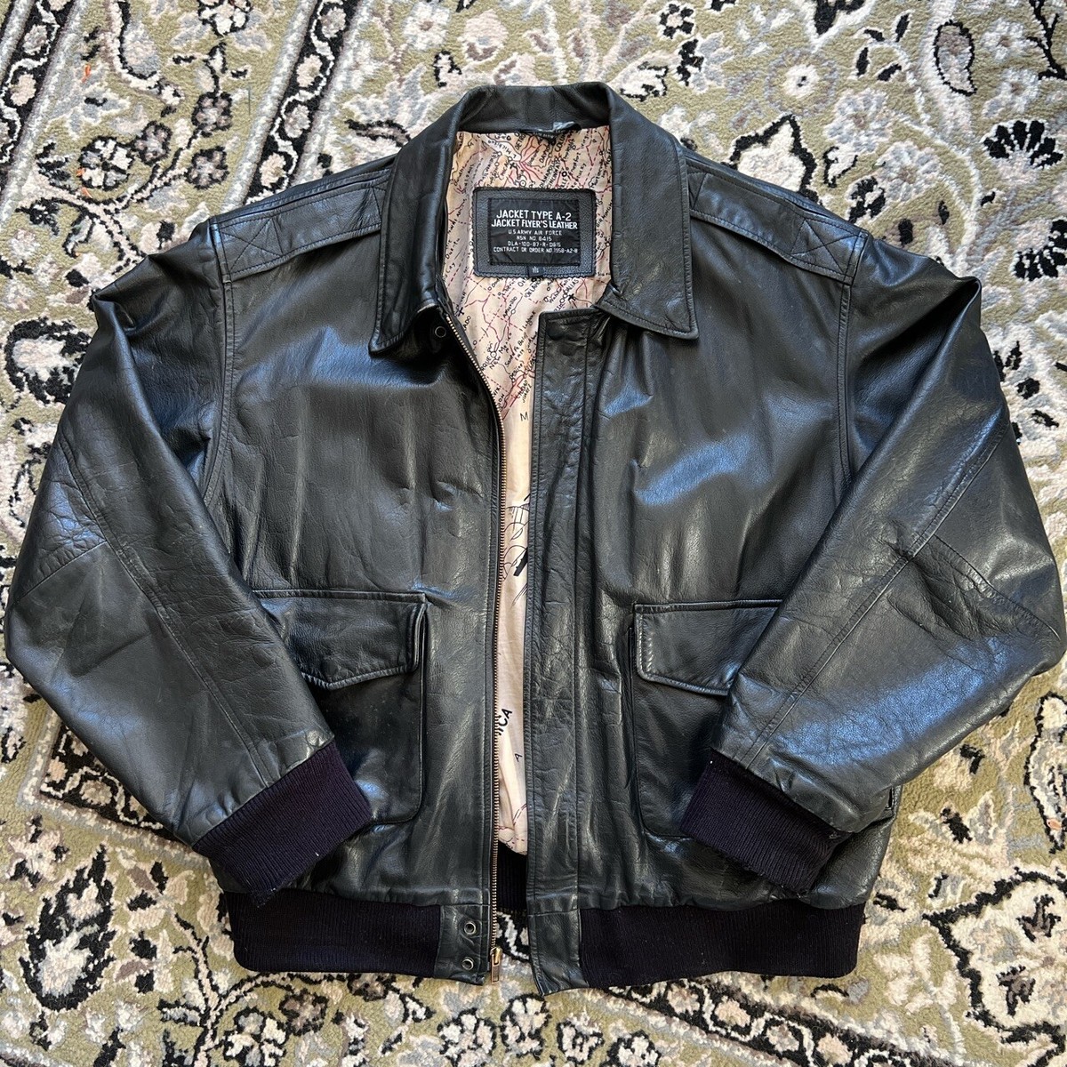 Vintage US Army Air Force Type A-2 Genuine Leather Pilot Bomber