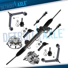 11pc Rack and Pinion Wheel Bearing Hub Control Arms for Dodge Ram 1500 RWD w/ABS