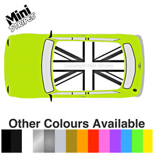 CLASSIC MINI INVERTED UNION JACK ROOF VINYL CUT STICKERS GRAPHICS DECALS KIT