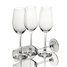 Reidel Overture Champagne Sparkling Wine Glasses Flute Glass 8.625"H Set of (4)
