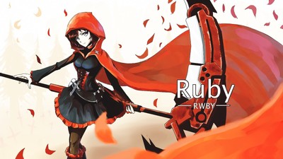 Anime anime girls ruby rose scythe rwby fantasy art Playmat Gaming Mat Desk