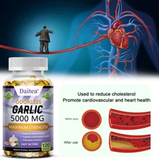 Garlic 5000mg - Strengthens The Immune System - Supports Cardiovascular Health
