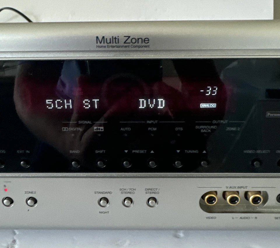 Denon Receiver Surround Home Theater Channel AVR-686 AV 7.1 Functional Tested - Image 4 of 4