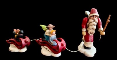 RARE! Demdaco CHRISTMAS Santa Sled Parade by Rhett Johnson  Would Soon Be There 