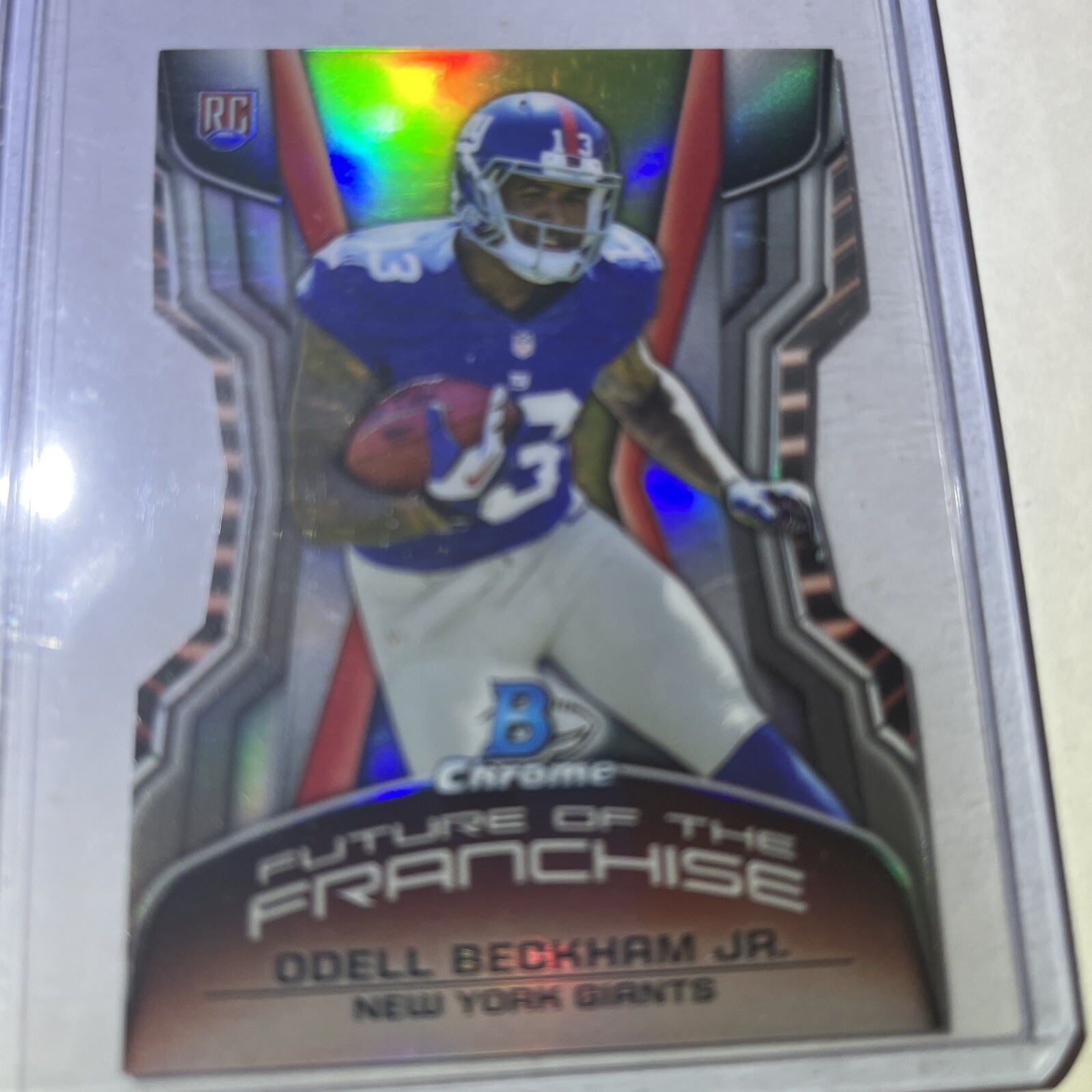 Odell Beckham Jr. Bowman Chrome Franchise Futures Die-Cut Mini #FFOB Pulsar Refractor
