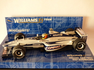 ミニカー WilliamsF1 BMW FW 22 Ralf Schumacher MINICHAMPS F1 Williams BMW Fw22 Ralf Schumacher 2000 for sale