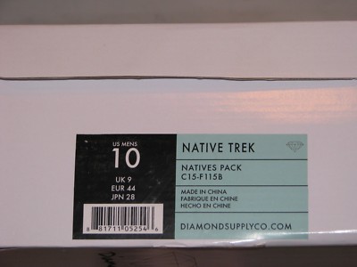 Diamond Supply Co. Native Trek Boot Black Mens Size 10 DS NEW! | eBay
