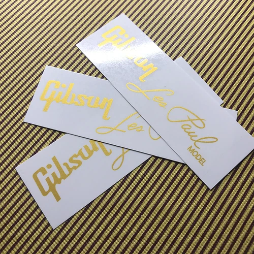 3Pcs Gibson LES  Decal Waterslide Transfer guitar Head Headstock Logo Sticker
