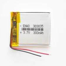 3.7V 300mAh 303035 LiPo Li Polymer Rechargeable Battery For MP3 GPS Camera PSP