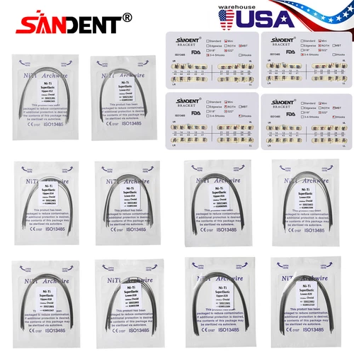 Dental Orthodontic Arch Wire Niti Round /Braces Bracket 022 Slot All Size USA - Picture 3 of 152