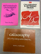 Calligraphy Books Lot of 10 Assorted Lettering Handwriting Art Instruction Guide