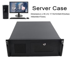 Case server 4U montaggio su rack server case 7 x alloggiamenti per unità HDD da 3,5"