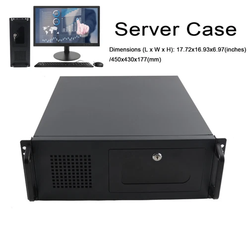 4U Servergehäuse Rackmount Server Case 7 x 3,5" HDD Laufwerkschächte