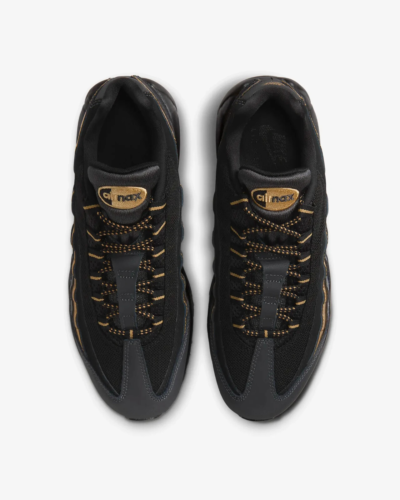 Nike Air Max 95 PRM US 15 Men's Black Gold Grey Anthracite Retro  538416 007 New thumbnail 17