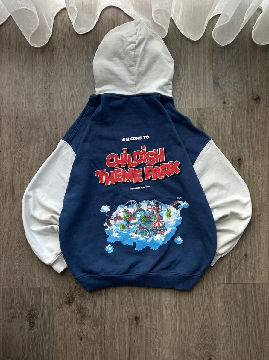 VTG Theme Park Childish Blue TGF Hoodie eBay