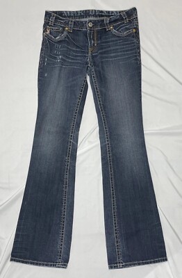 Mek Denim (Buckle) Jeans Women's Size W28 L34 Montana Easy Bootcut Distressed