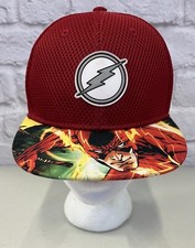 The Flash Justice League Youth Size SnapBack Red Hat Cap DC
