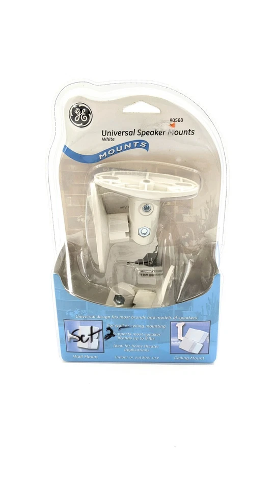 Ge Ma80568 Speaker Mounts (White) - NOS - Image 3 of 3