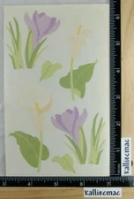 Mrs Grossman CALLA AND CROCUS VELLUM Stickers SPRING FLOWERS 