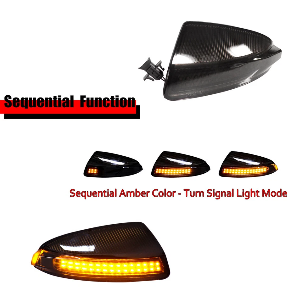 2x Luz de señal LED dinámica de espejo lateral para Mercedes Benz W164 ML350 ML450 ML500 Foto 2 de 4