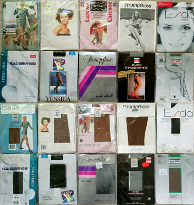 10 x STRUMPFHOSEN - TIGHTS - KUNERT - ELBEO - ESDA - VINTAGE - OVP - GR. 40 - 42