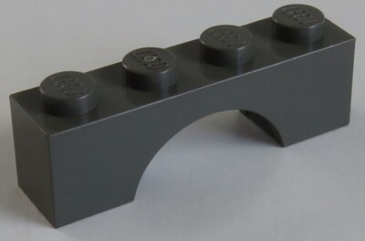 LEGO - Bogen / Arch 1 x 4 (2 Stück), dunkelgrau # 3659