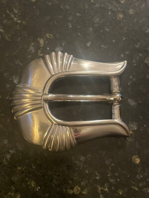 Simple Navajo Style Metal Belt Buckle - Made in 1997