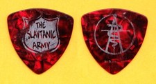 Slayer Tom Araya Slaytanic Army Red Pearl Guitar Pick 2008 Unholy Alliance Tour