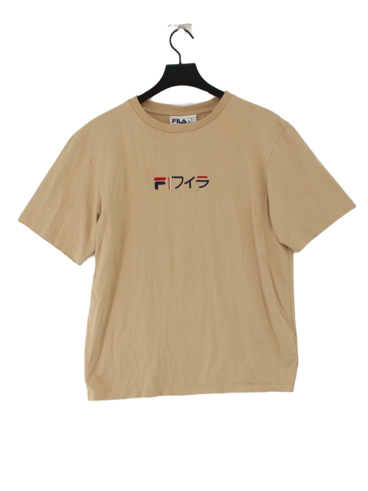 T shirt uomo Fila S marrone 100% cotone basic