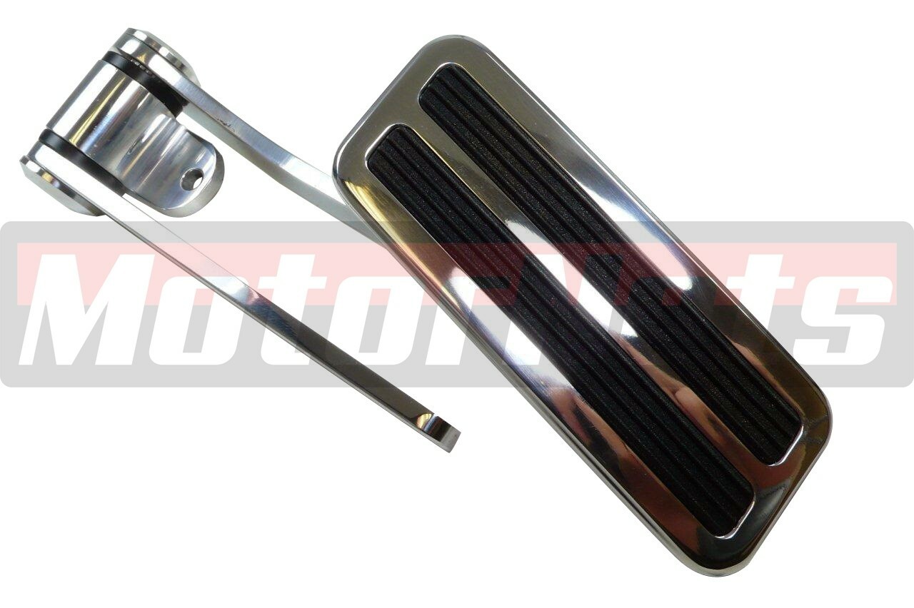 Polish Aluminum Gas Pedal Hot Street Rod Chevy Ford Mopar SBC BBC