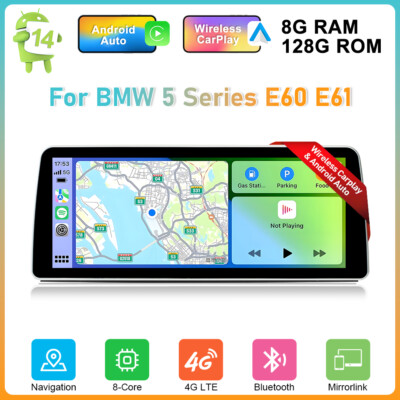 12.3'' Apple CarPlay Car Stereo Multi-media For BMW 3/5 Series E90 E91 E60 E61