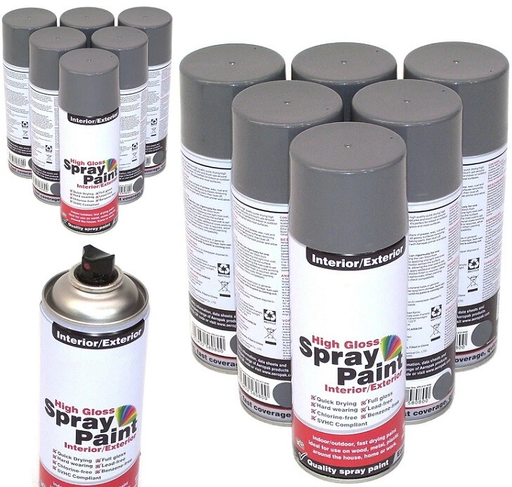 12 Spraydosen PRIMER Haftgrund grau Grundierung Füller 12797 Lackspray Untergrun