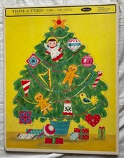 Whitman Trim A Tree Frame Puzzle Tray 14.5" x 11โ Vintage Made In USA